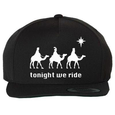 Tonight We Ride Christmas 3 Wise Menn Camel Ride Wool Snapback Cap