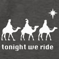 Tonight We Ride Christmas 3 Wise Menn Camel Ride Vector Backpack
