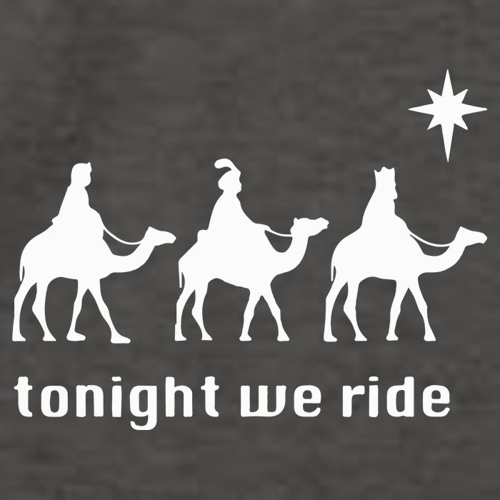 Tonight We Ride Christmas 3 Wise Menn Camel Ride Vector Backpack