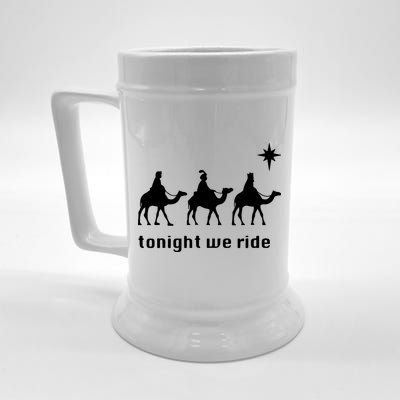 Tonight We Ride Christmas 3 Wise Menn Camel Ride Beer Stein