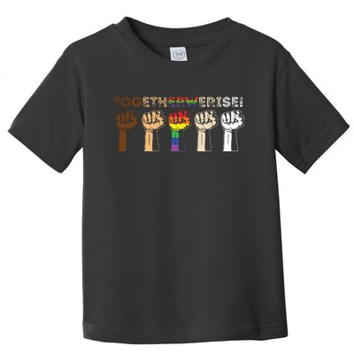 Together We Rise Black Lives Matter Toddler T-Shirt