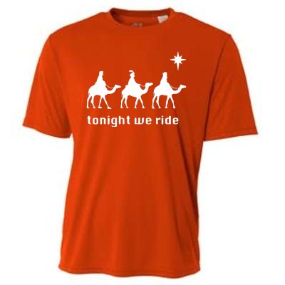 Tonight We Ride Christmas 3 Wise Menn Camel Ride Cooling Performance Crew T-Shirt