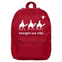 Tonight We Ride Christmas 3 Wise Menn Camel Ride 16 in Basic Backpack
