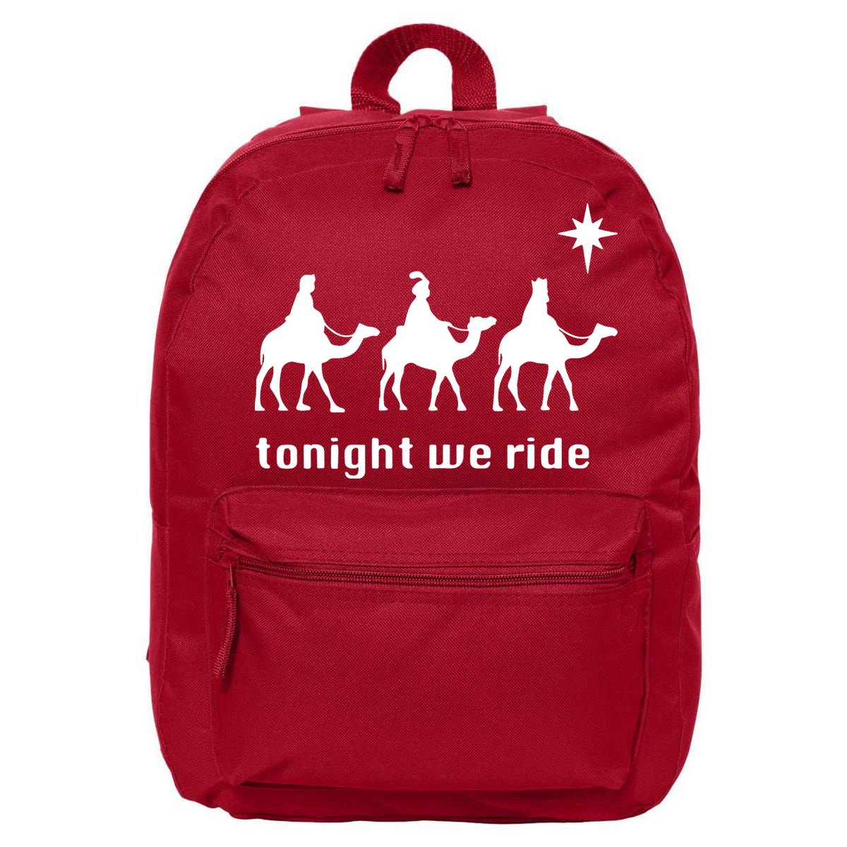 Tonight We Ride Christmas 3 Wise Menn Camel Ride 16 in Basic Backpack