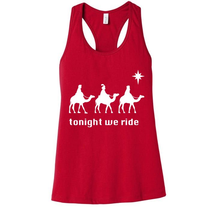 Tonight We Ride Christmas 3 Wise Menn Camel Ride Womens Tank Top