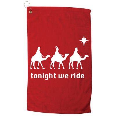 Tonight We Ride Christmas 3 Wise Menn Camel Ride Golf Towel