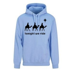 Tonight We Ride Christmas 3 Wise Menn Camel Ride Unisex Surf Hoodie