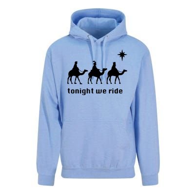 Tonight We Ride Christmas 3 Wise Menn Camel Ride Unisex Surf Hoodie