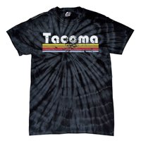 Tacoma Wa Retro Vintage Pride City 70s 80s Women Gift Tie-Dye T-Shirt