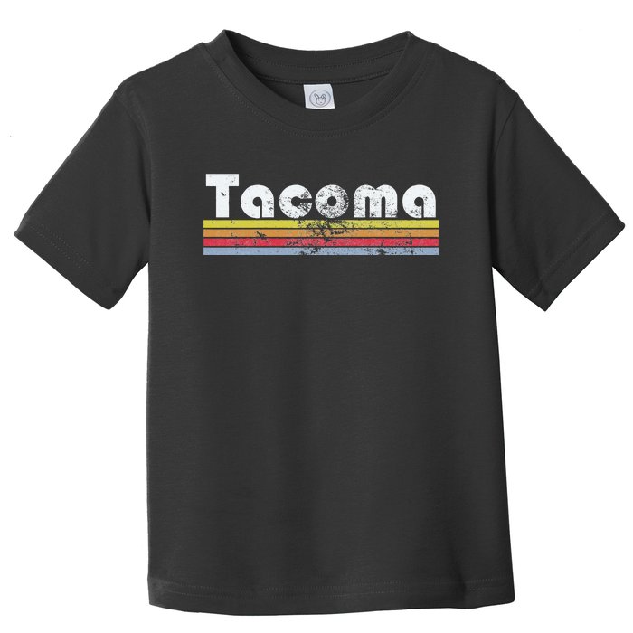 Tacoma Wa Retro Vintage Pride City 70s 80s Women Gift Toddler T-Shirt