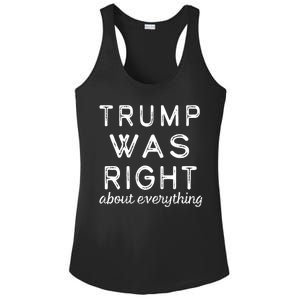 Trump Was Right About Everything, Pro Trump, Anti Biden, Republican Ladies PosiCharge Competitor Racerback Tank