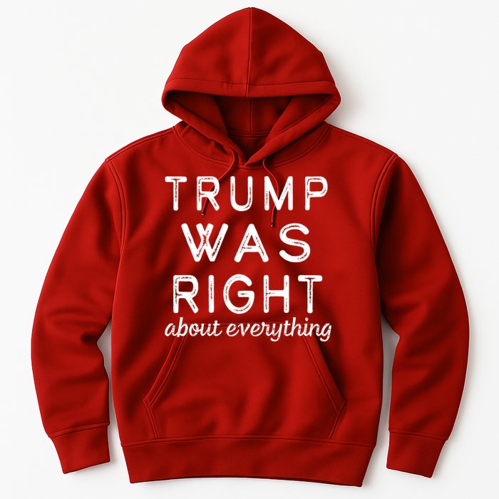 Trump Was Right About Everything, Pro Trump, Anti Biden, Republican Hoodie