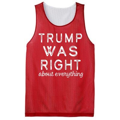 Trump Was Right About Everything, Pro Trump, Anti Biden, Republican Mesh Reversible Basketball Jersey Tank