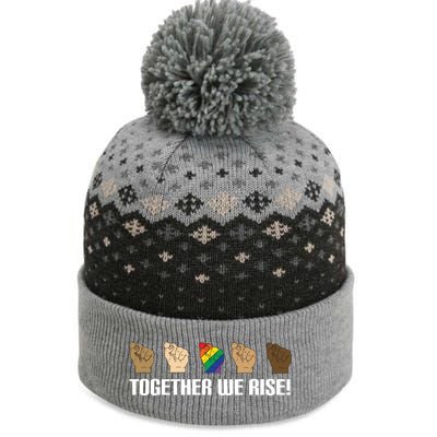 Together We Rise Opposition Equality Cute Gift The Baniff Cuffed Pom Beanie