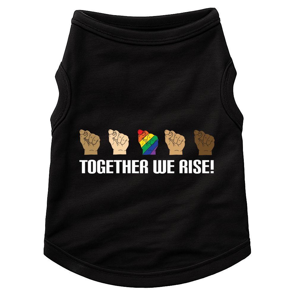 Together We Rise Opposition Equality Cute Gift Doggie Tank