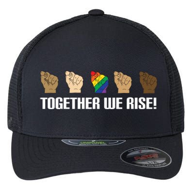 Together We Rise Opposition Equality Cute Gift Flexfit Unipanel Trucker Cap