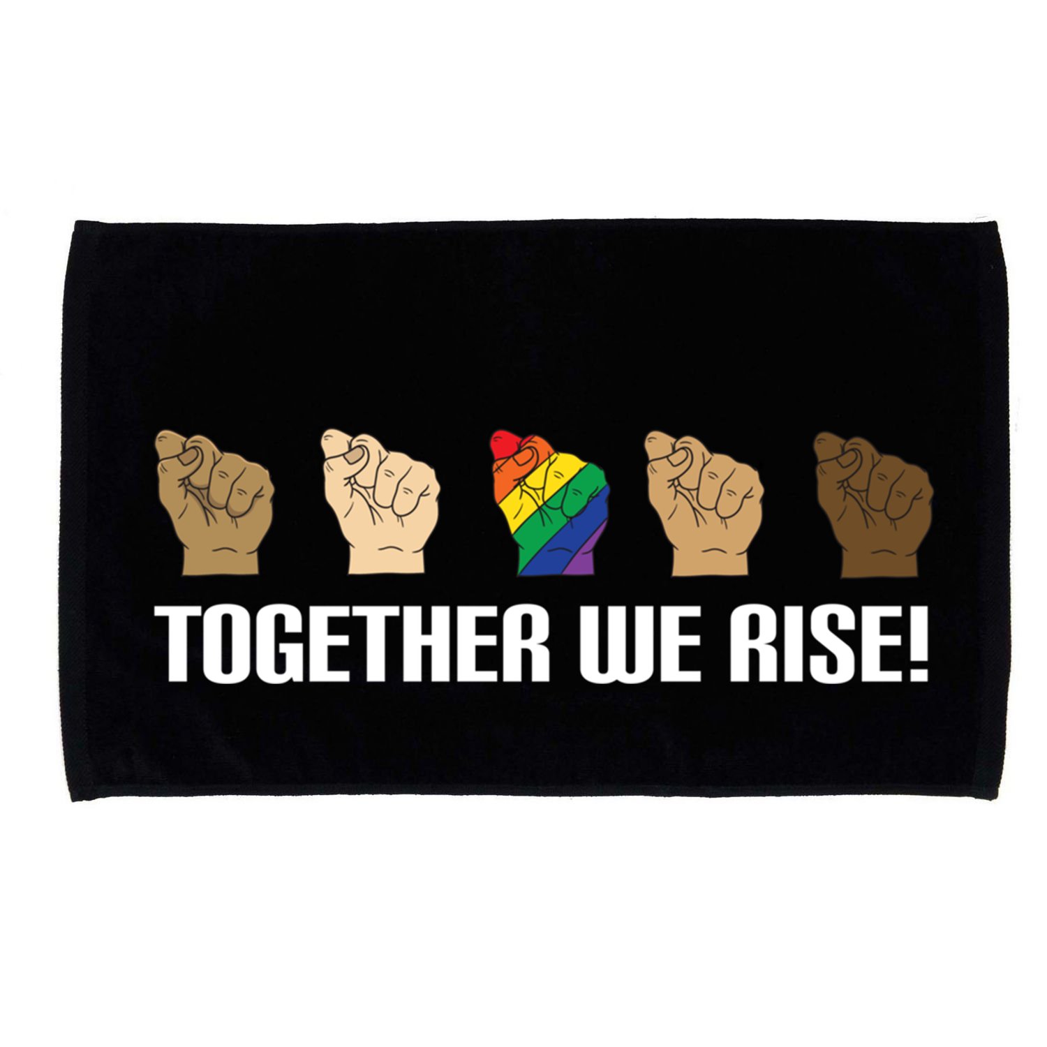 Together We Rise Opposition Equality Cute Gift Microfiber Hand Towel