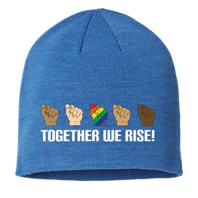 Together We Rise Opposition Equality Cute Gift Sustainable Beanie