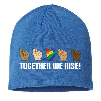 Together We Rise Opposition Equality Cute Gift Sustainable Beanie