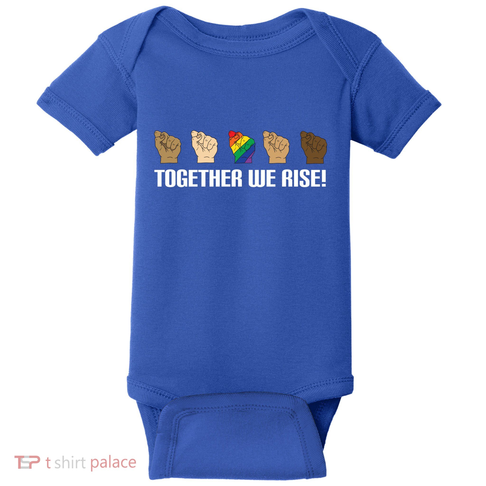 Together We Rise Opposition Equality Cute Gift Baby Bodysuit