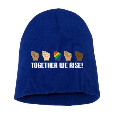 Together We Rise Opposition Equality Cute Gift Short Acrylic Beanie