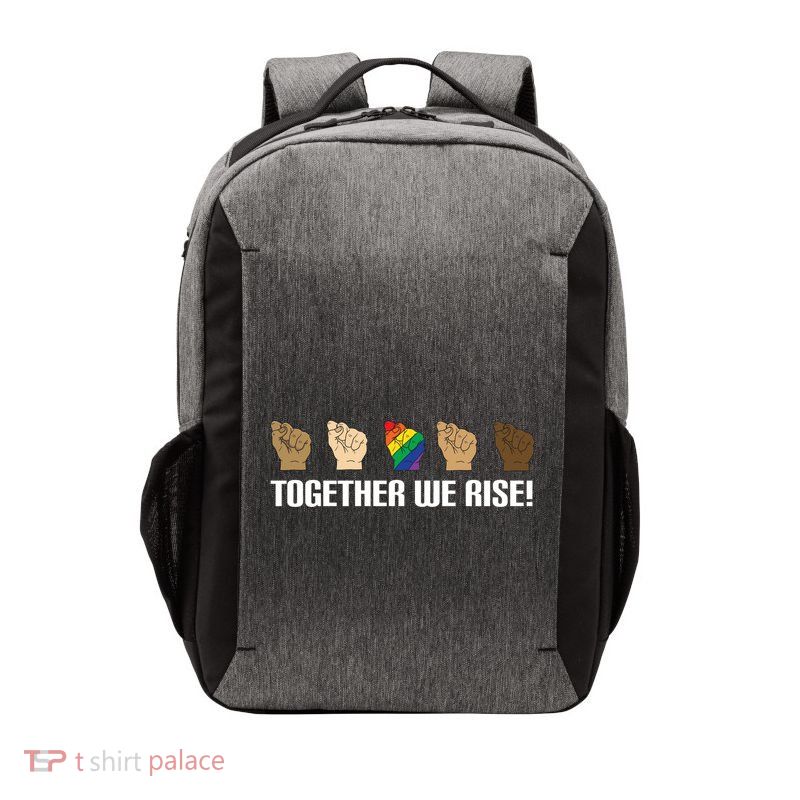 Together We Rise Opposition Equality Cute Gift Vector Backpack