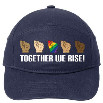 Together We Rise Opposition Equality Cute Gift 7-Panel Snapback Hat