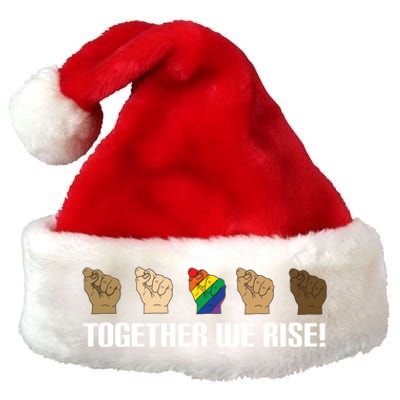 Together We Rise Opposition Equality Cute Gift Premium Christmas Santa Hat