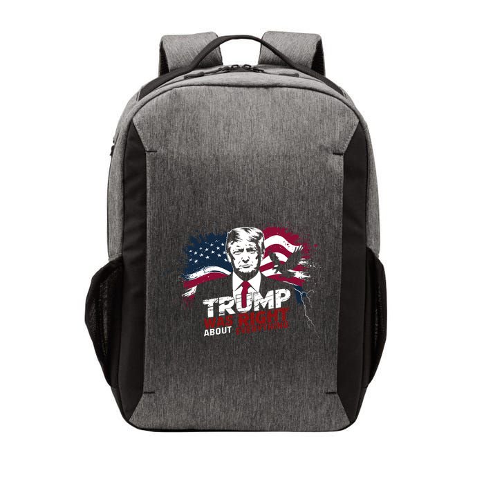 Trump Was Right About Everything Vector Backpack