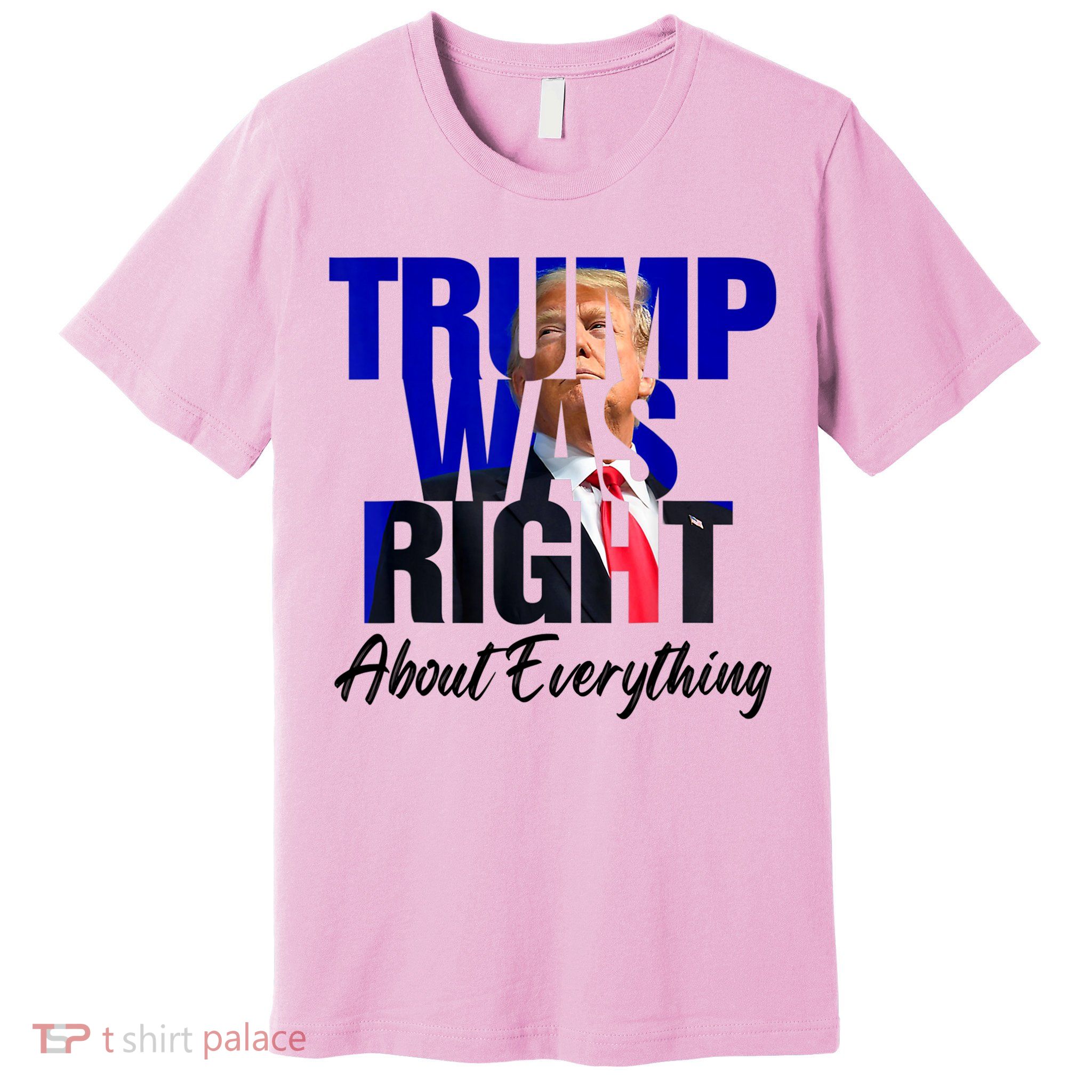 Trump Was Right About Everything Funny Political Premium T-Shirt