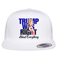 Trump Was Right About Everything Funny Political Flatbill Hat