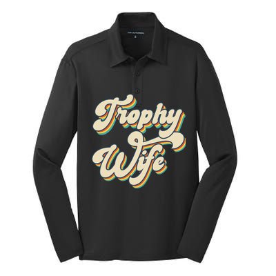 Trophy Wife Retro Silk Touch Performance Long Sleeve Polo