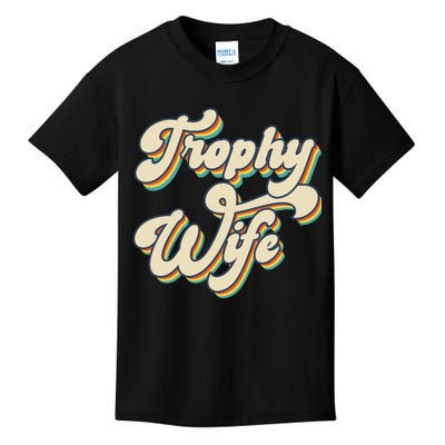 Trophy Wife Retro Kids T-Shirt