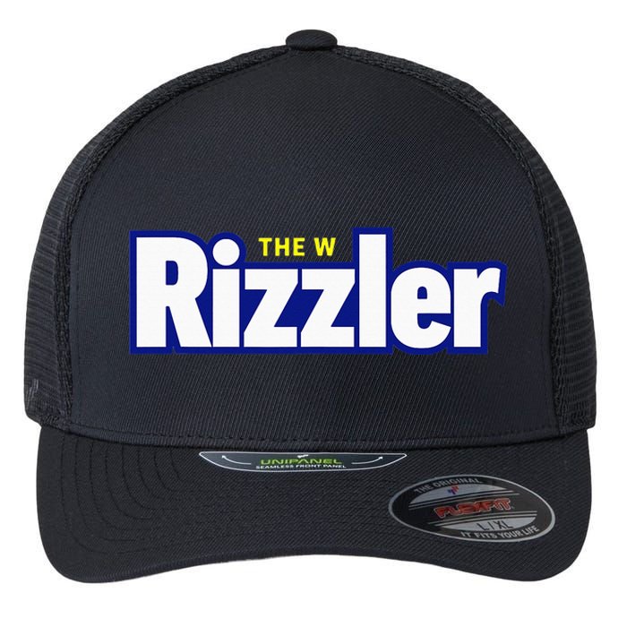 The W Rizzler For The Rizz God Flexfit Unipanel Trucker Cap