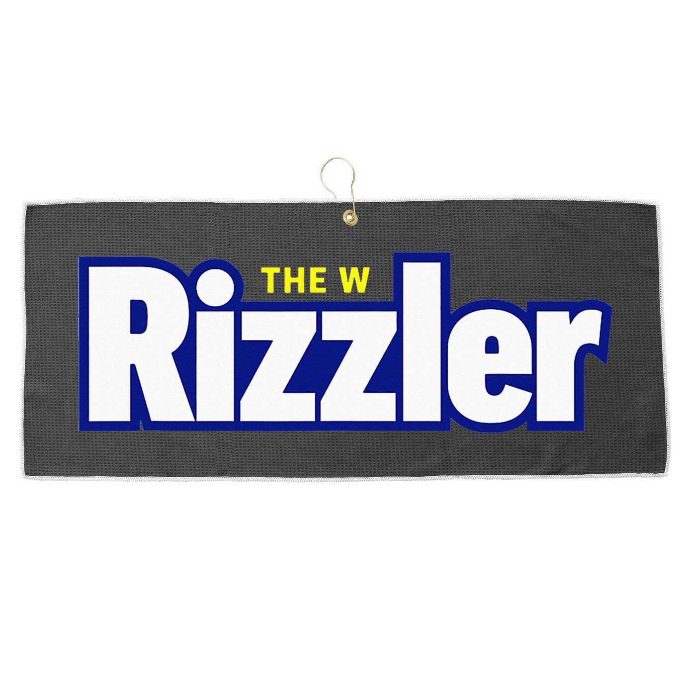 The W Rizzler For The Rizz God Large Microfiber Waffle Golf Towel