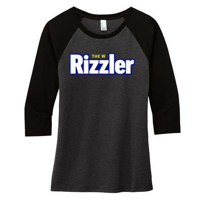 The W Rizzler For The Rizz God Women's Tri-Blend 3/4-Sleeve Raglan Shirt