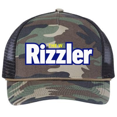 The W Rizzler For The Rizz God Retro Rope Trucker Hat Cap