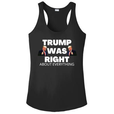 Trump Was Right About Everything Ladies PosiCharge Competitor Racerback Tank