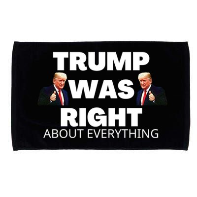 Trump Was Right About Everything Microfiber Hand Towel