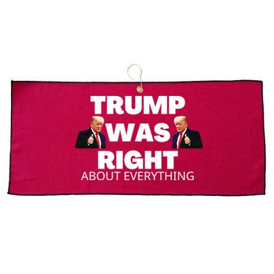 Trump Was Right About Everything Large Microfiber Waffle Golf Towel