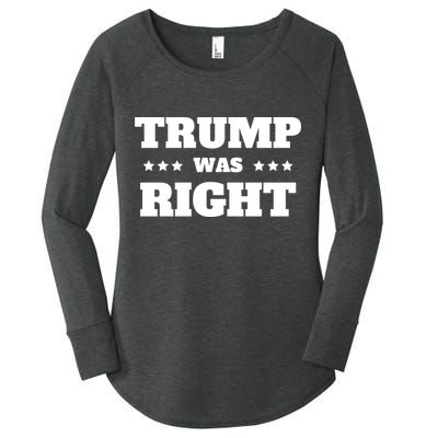 Trump Was Right Star Women's Perfect Tri Tunic Long Sleeve Shirt