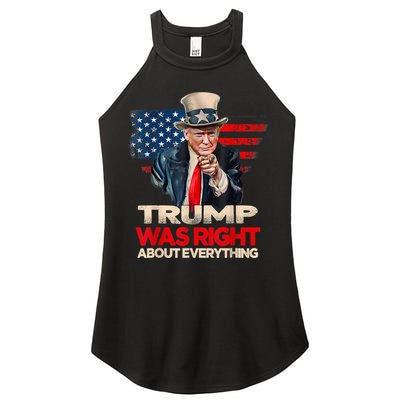Trump Was Right About Everything President Donald Trump 2024 Women's Perfect Tri Rocker Tank