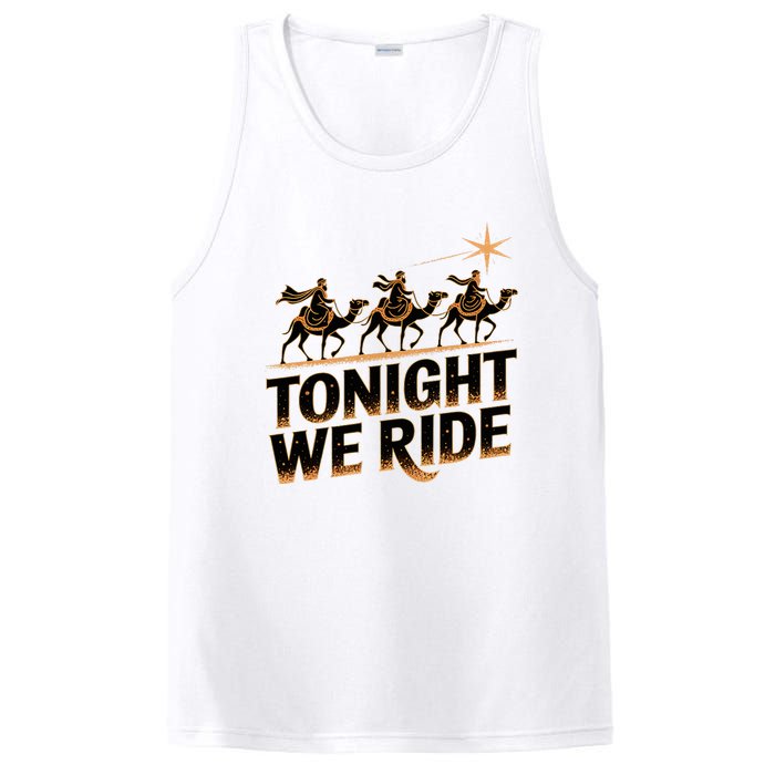 Tonight We Ride Three Wise Christmas Design PosiCharge Competitor Tank