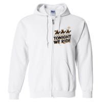 Tonight We Ride Three Wise Christmas Design Full Zip Hoodie