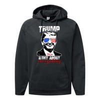 Trump Was Right About Everything Sunglasses USA Performance Fleece Hoodie