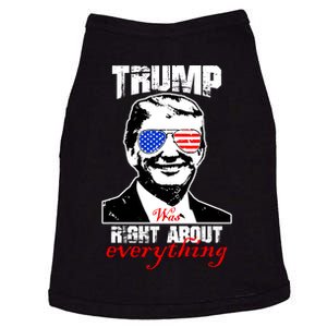 Trump Was Right About Everything Sunglasses USA Doggie Tank