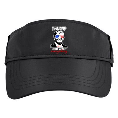 Trump Was Right About Everything Sunglasses USA Adult Drive Performance Visor