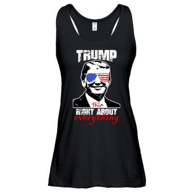 Trump Was Right About Everything Sunglasses USA Ladies Essential Flowy Tank