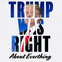 Trump Was Right About Everything Typography Portrait Poster