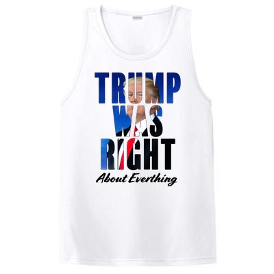 Trump Was Right About Everything Typography Portrait PosiCharge Competitor Tank